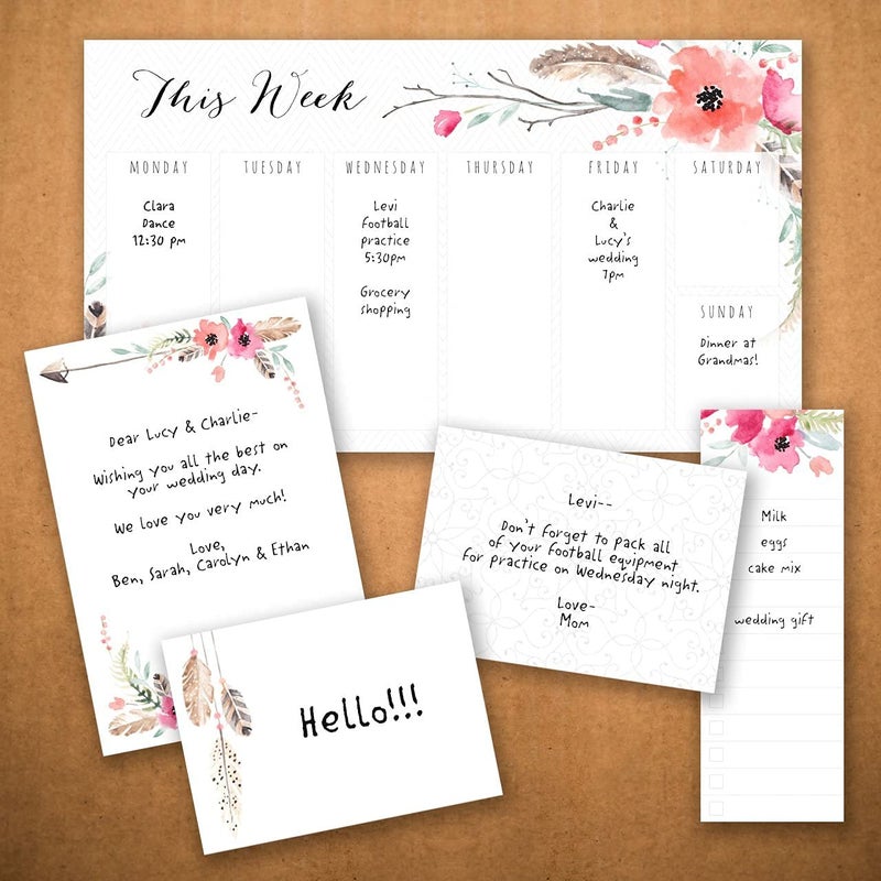 Canopy Street Boho Spirit Adhesive Sticky Note Pack - 5 Pads - 50 Sheets/pad - Image 5